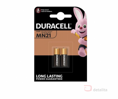 Щелочная батарейка 23A 12V 60mAh Duracell 23A/DUR-BL2 (2 шт. в блистере) 