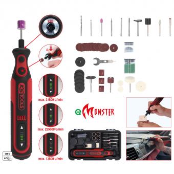 eMONSTER Rechargeable multi-function tool set with 50 accessories 