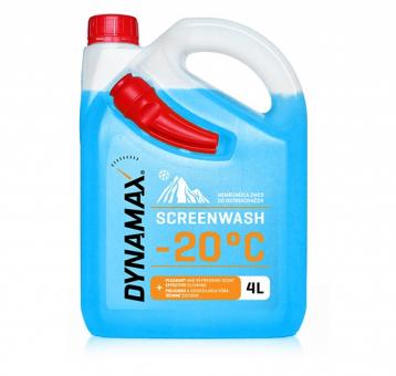 Žieminis langų apiplovimo skystis DYNAMAX SCREENWASH winter -20 C 4l 