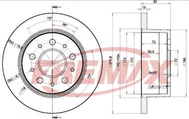 Торм. диск Citroen Jumper II/Fiat Ducato/Peugeot Boxer 2.0D-Electric 97- 