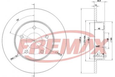 Торм. диск Nissan Almera Tino/Primera 1.6-2.2D 00- 