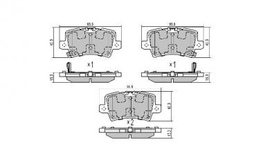 Колодки тормозные Honda Civic VIII 1.4-2.2D 05-12 