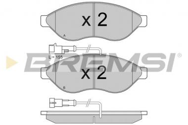 Brake pad set Citroen Jumper II/Fiat Ducato/Peugeot Boxer 2.0D-Electric 06- 