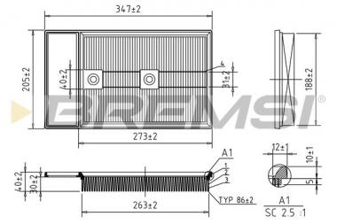 Filtras oro Audi A1/Seat Ibiza IV/Toledo IV/Skoda Fabia III/Rapid/VW Polo V 1.4D 14- 