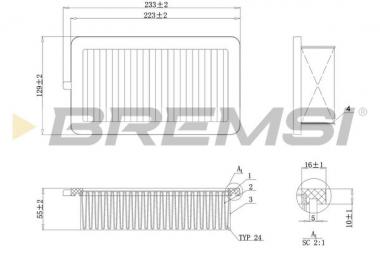 Air filter element  Nissan Micra 16> 