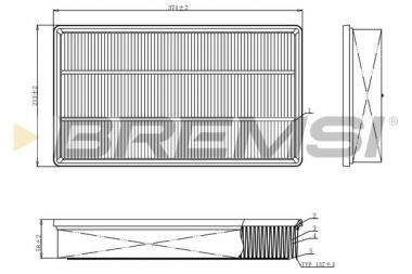 Air filter element Audi/Skoda/VW 