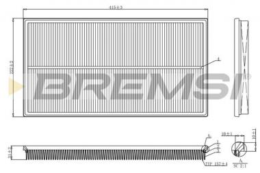 Air filter element MB Vito W447 1.6D-2.2D 14- 