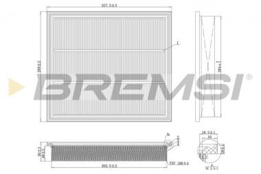 Air filter element BMW E34 2.4 td/2.5 tds 88-95 
