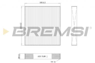 Filtras salono (anglinis) Jaguar/Land Rover/Lexus/Subaru/Toyota 1.0-Electric 97- 