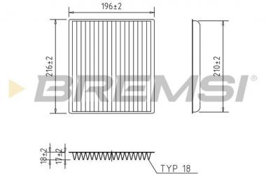 Filtras salono Subaru Legacy IV/Outback/Toyota Yari/Verso/RAV 4 I/II 1.0-4.7 95- 