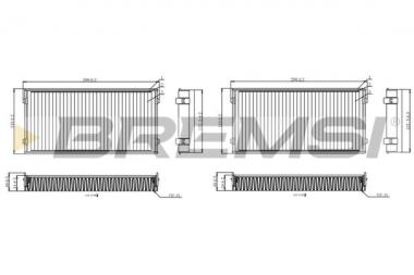 Interior filter BMW X5 E70/F15/X6 E71/F16 2.0-4.8 06-19 