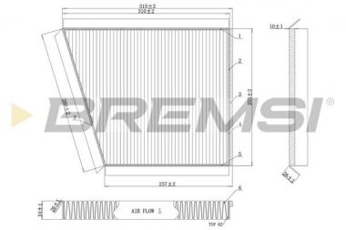 Interior filter MB CLS C219/E W211 1.8-6.2 02-10 