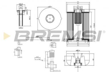 Fuel filter MB Vito W447/Fiat Talento/Nissan NV300/NV400/Opel Movano B/Vivaro B/Renault Master III 1.6D-2.3D 10- 