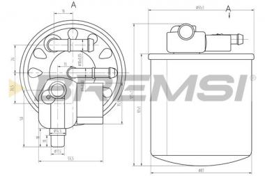 Фильтр диз. топлива MB A W176/B W246/W242/Citan W415/CLA C117/X117/GLA X156 1.5D 12- 