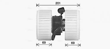 Blower motor Audi A8 D3 2.8-6.0 02-10 
