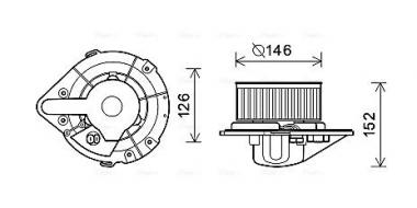 Blower motor Audi 80 B3/B4/90 B2/B3/A4 B5/Seat Toledo I/VW Golf I/II/III/Jetta I/II 1.0-2.9 78- 