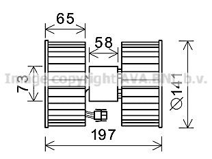 Ventiliatorius salono BMW 3 E46/X3 E83 1.6-3.2 97-11 