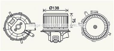 Blower motor Citroen Jumper/Fiat Ducato/Peugeot Boxer 2.0D-3.0D 06- 