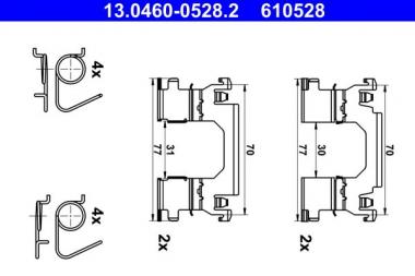 Accessory Kit, disc brake pads 