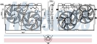 Вентилятор, охлаждение двигателя 