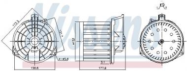 Ventiliatorius salono Honda Civic VIII 1.4-2.2D 05- 