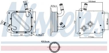 Oil Cooler, automatic transmission 