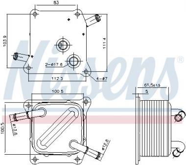 Oil Cooler, automatic transmission 