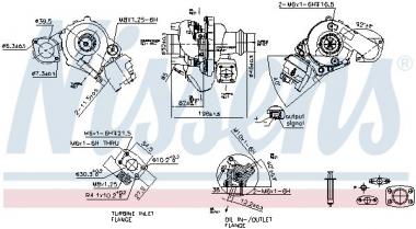 Turbocharger Citroen Berlingo/C3 II/C3 Picasso/C4 Aircross/Volvo C30/S40 II/S60 II/S80 II/V40/V50/V60 I/V70 III 1.6D 09- 