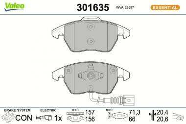 Stabdžių trinkelės Audi A1/VW Golf V 04> 