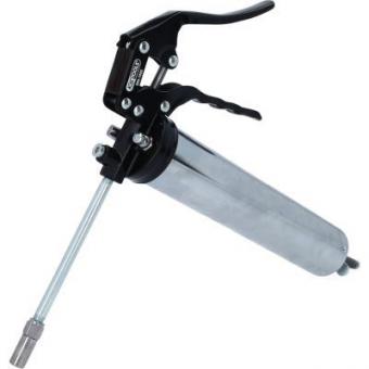 Single handed grease gun with rigid grease tube, 350mm 