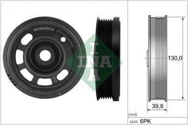 Belt Pulley, crankshaft 