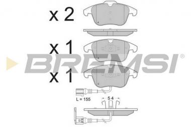Brake pad set Audi Q3/Seat Alhambra/VW Sharan/Tiguan 1.4-2.0D 07- 