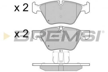 Колодки тормозные BMW 1 E81/3 E90/5 E60/X1 E84/Z4 E89 1.6-3.0D 03-16 