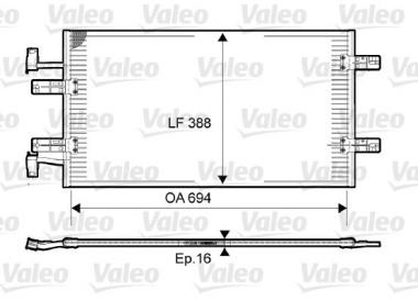 Condenser, air conditioning 