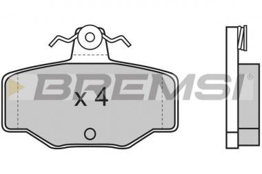 Brake pad set Nissan Almera 00- /Primera 1.6-2.0 91- rear 