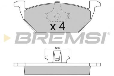 Brake pad set Audi A3/Golf/Bora 1.6-1.9D 96- 