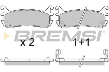 Stabdžių trinkelės Mazda MX-5 galin. 