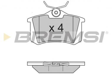 Brake pad set Audi/Citroen/Peugeot/Seat/Skoda/VW rear 