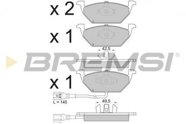 Brake pad set Audi/Seat/Skoda/VW 