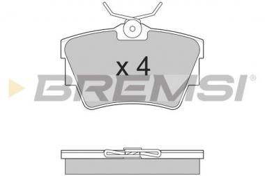 Brake pad set Fiat/Nissan/Opel/Renault rear 
