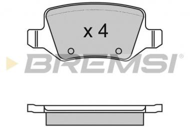 Brake pad set MB A W169/B W245 1.5-2.0D 04-12 