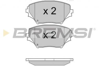 Brake pad set Toyota RAV 4 II 1.8/2.0/2.0D 00-05 