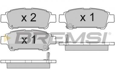 Brake pad set Toyota Avensis verso /Previa 01>  rear 