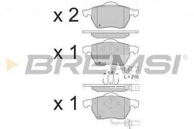 Brake pad set Audi A4 B5/B6/B7/A6 C5/C6/Seat Exeo/Skoda Superb I/VW Passat B5/B5.5 1.6-4.2 94-13 
