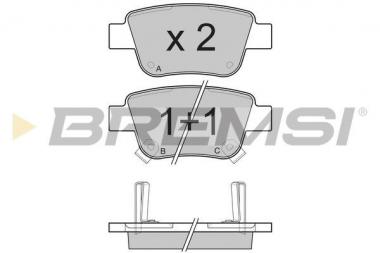 Brake pad set Toyota Avensis/Corolla Verso/Previa 1.6-3.5 03- 