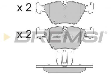 Brake pad set BMW E46 00-05 /X3 04> 