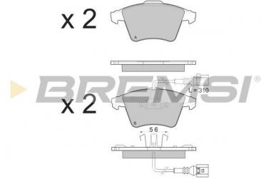 Brake pad set VW Touareg 2.5D-6.0 02-10 