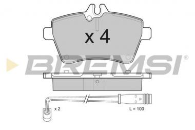 Stabdžių trinkelės Mercedes A/B-Class 04> pr. 