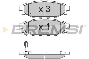 Brake pad set Subaru Forester/Impreza/Legacy IV/V/Outback/XV 1.5-3.0 03- 