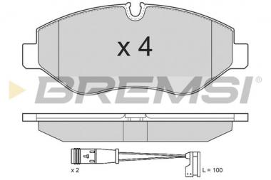 Brake pad set Mercedes Sprinter /VW Crafter 06> 